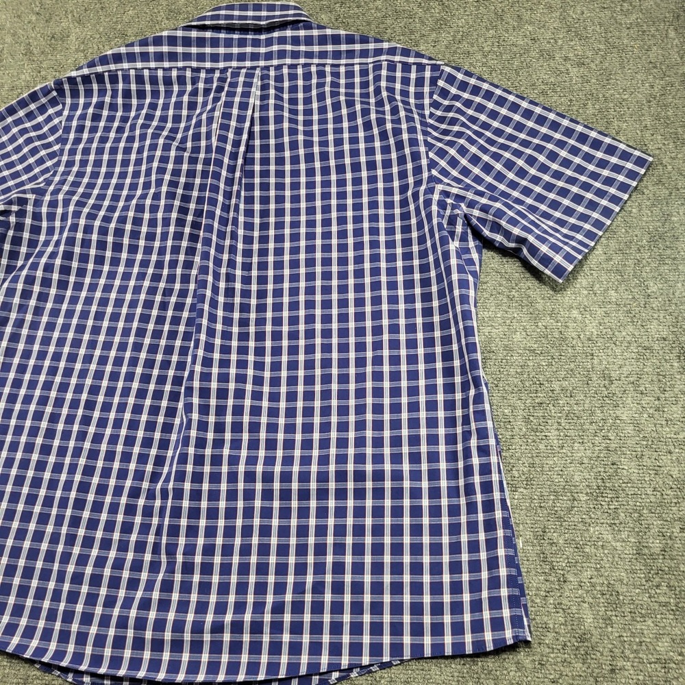 Men's Brooks Brothers Regent Shirt XL Blue Button Down Puckerware Plaid Checker - Picture 11 of 16
